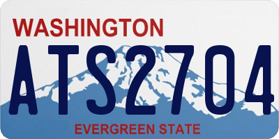 WA license plate ATS2704
