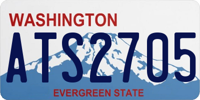 WA license plate ATS2705