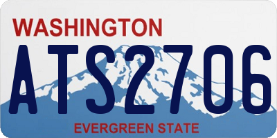 WA license plate ATS2706