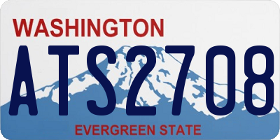 WA license plate ATS2708