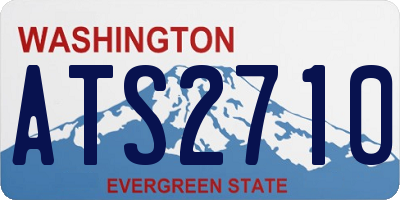 WA license plate ATS2710