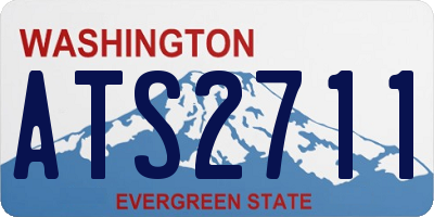 WA license plate ATS2711