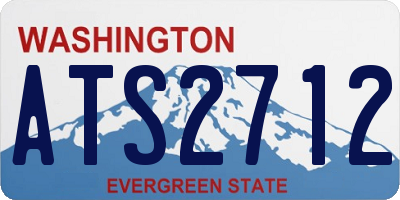 WA license plate ATS2712