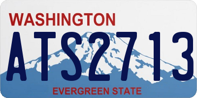 WA license plate ATS2713
