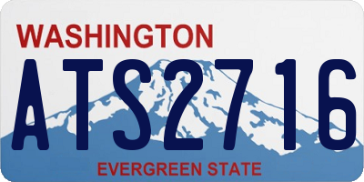 WA license plate ATS2716