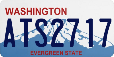 WA license plate ATS2717