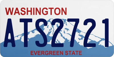 WA license plate ATS2721