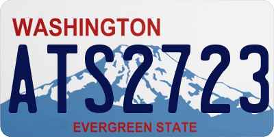 WA license plate ATS2723