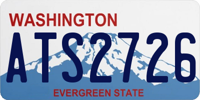 WA license plate ATS2726