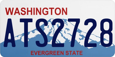 WA license plate ATS2728