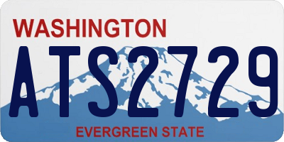 WA license plate ATS2729