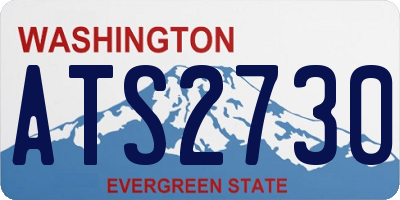 WA license plate ATS2730