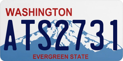 WA license plate ATS2731