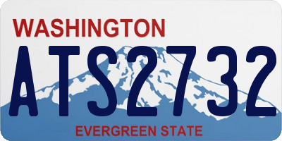 WA license plate ATS2732