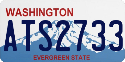 WA license plate ATS2733