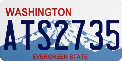 WA license plate ATS2735