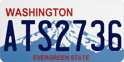 WA license plate ATS2736