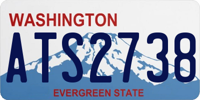 WA license plate ATS2738