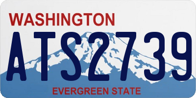 WA license plate ATS2739