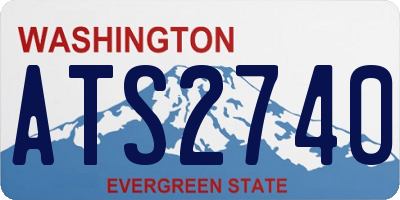 WA license plate ATS2740