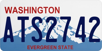 WA license plate ATS2742