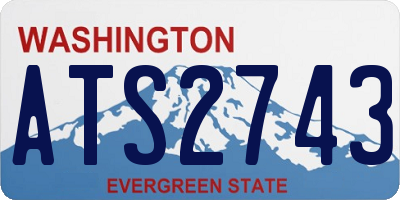 WA license plate ATS2743
