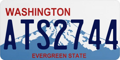 WA license plate ATS2744