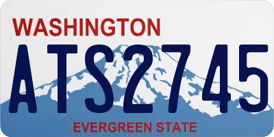 WA license plate ATS2745