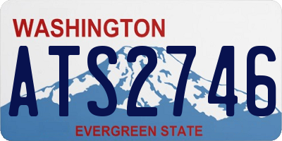 WA license plate ATS2746