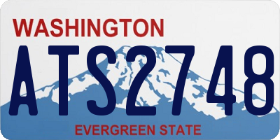 WA license plate ATS2748