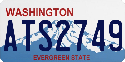 WA license plate ATS2749