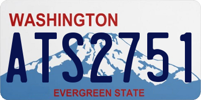 WA license plate ATS2751