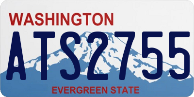 WA license plate ATS2755