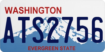 WA license plate ATS2756