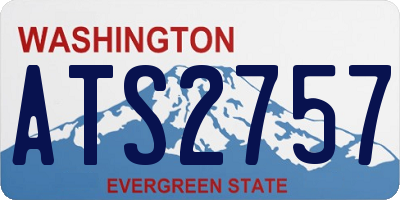 WA license plate ATS2757