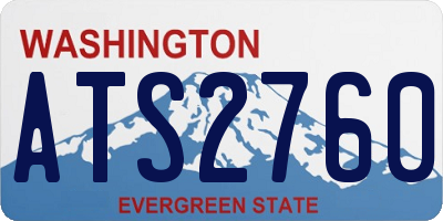 WA license plate ATS2760