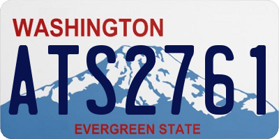 WA license plate ATS2761