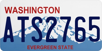 WA license plate ATS2765