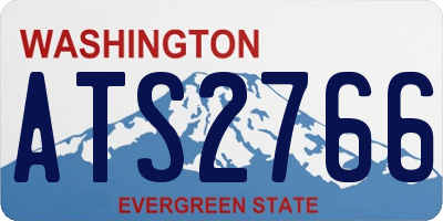 WA license plate ATS2766