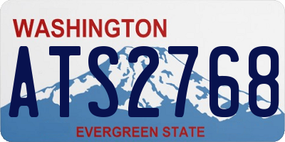 WA license plate ATS2768