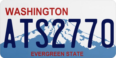 WA license plate ATS2770