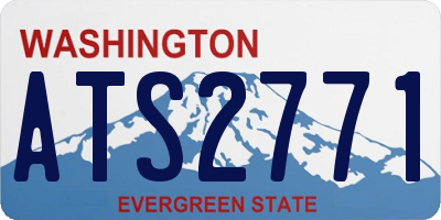 WA license plate ATS2771