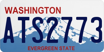 WA license plate ATS2773