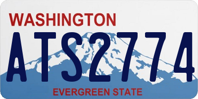 WA license plate ATS2774