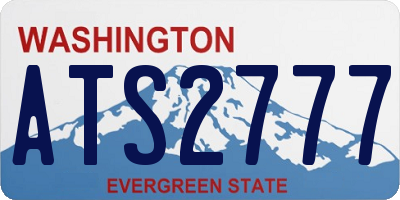 WA license plate ATS2777