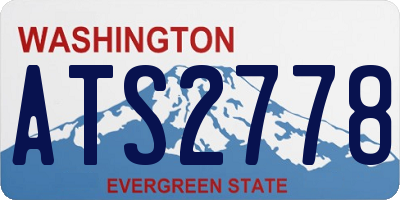 WA license plate ATS2778