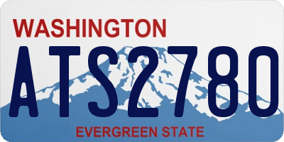 WA license plate ATS2780