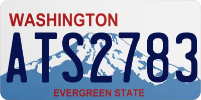WA license plate ATS2783