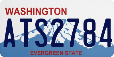 WA license plate ATS2784