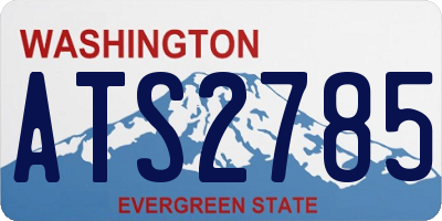 WA license plate ATS2785